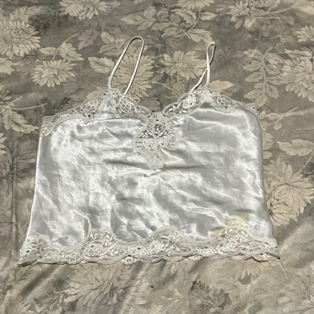 Victoria's Secret Ivory Lace and  Satin Camisole